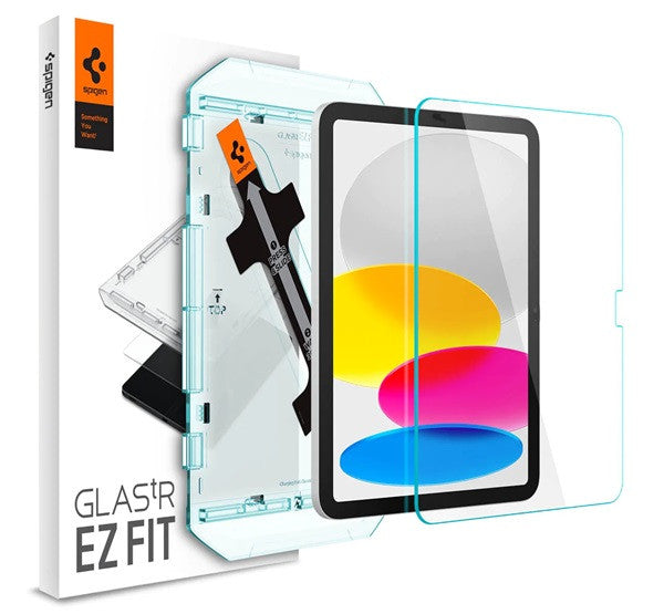 Spigen Glas.tR EZ Fit Apple iPad 10.9" 2022 / iPad 11" (2025) tempered kijelzővédő fólia felhelyező kerettel - iPad 10.9" (2022) fólia a Domshop kínálatából