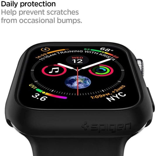 Apple Watch 7 (45mm), Műanyag védőkeret, szíj nélkül, Spigen Thin Fit, átlátszó - Apple Watch Tokok a Domshop kínálatából