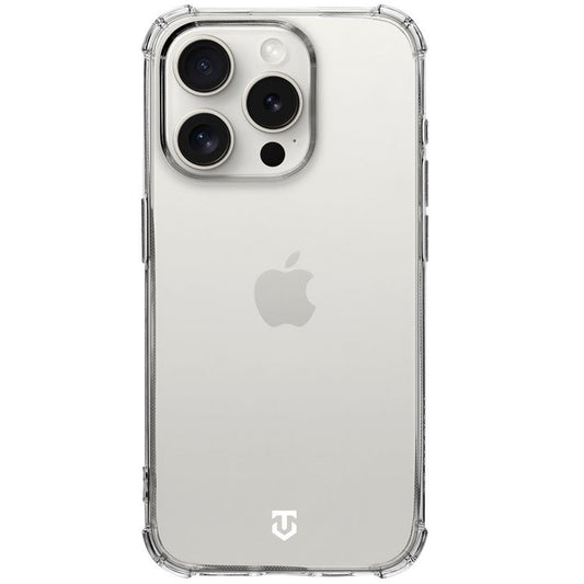 Apple iPhone 15 Pro, Szilikon tok, légpárnás sarok, Tactical TPU Plyo, átlátszó - iPhone 15 Pro tok a Domshop kínálatából