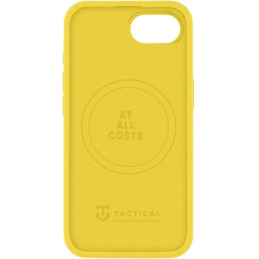 Apple iPhone 16e, Szilikon tok, mikrofiber plüss belső, Magsafe kompatibilis, Tactical MagForce Velvet Smoothie, sárga - iPhone 16e tok a Domshop kínálatából