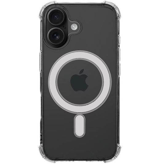 Apple iPhone 17, Műanyag hátlap védőtok + szilikon keret, közepesen ütésálló, Magsafe töltővel kompatibilis, Tactical MagForce Plyo, átlátszó - iPhone 17 tok a Domshop kínálatából