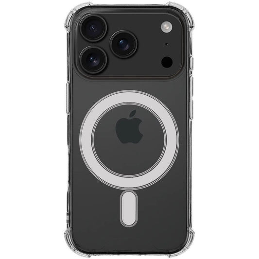 Apple iPhone 17 Pro, Műanyag hátlap védőtok + szilikon keret, közepesen ütésálló, Magsafe töltővel kompatibilis, Tactical MagForce Plyo, átlátszó - iPhone 17 Pro tok a Domshop kínálatából
