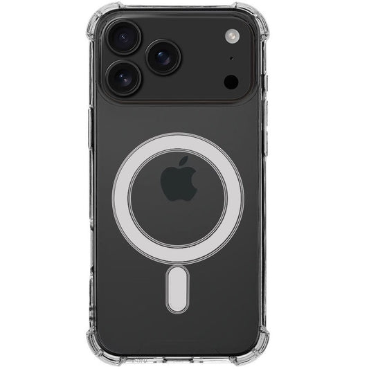 Apple iPhone 17 Pro Max, Műanyag hátlap védőtok + szilikon keret, közepesen ütésálló, Magsafe töltővel kompatibilis, Tactical MagForce Plyo, átlátszó - iPhone 17 Pro Max tok a Domshop kínálatából