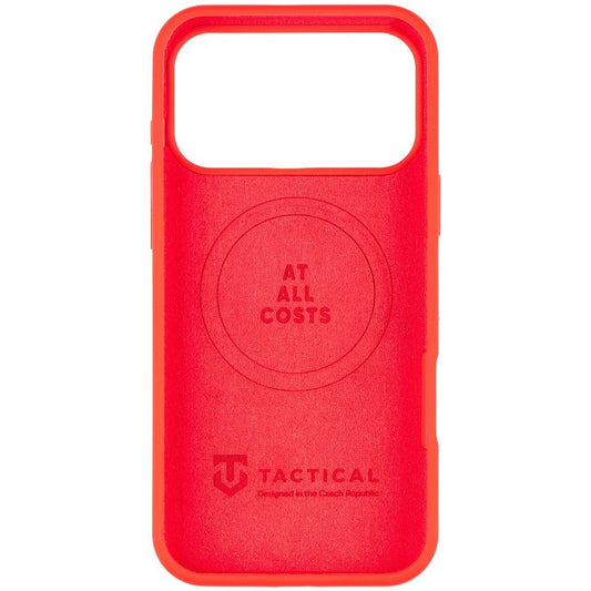 Apple iPhone 17 Pro Max, Szilikon tok, mikrofiber plüss belső, Magsafe kompatibilis, Tactical MagForce Velvet Smoothie, piros - iPhone 17 Pro Max tok a Domshop kínálatából