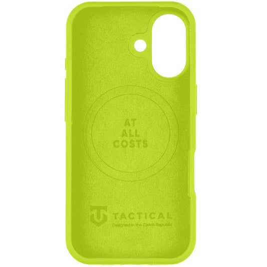 Apple iPhone 17, Szilikon tok, mikrofiber plüss belső, Magsafe kompatibilis, Tactical MagForce Velvet Smoothie, világoszöld - iPhone 17 tok a Domshop kínálatából