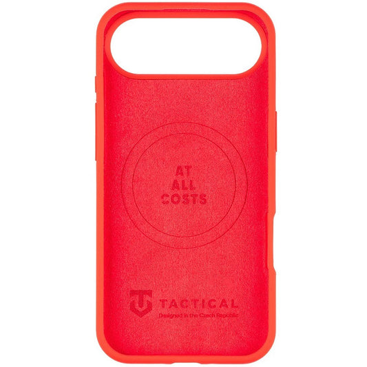 Apple iPhone Air (2025), Szilikon tok, mikrofiber plüss belső, Magsafe kompatibilis, Tactical MagForce Velvet Smoothie, piros - iPhone 17 Air tok a Domshop kínálatából