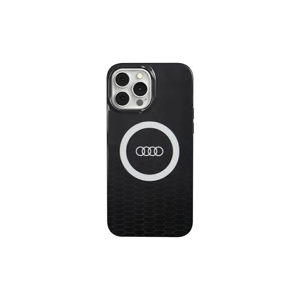 Audi IML Big Logo MagSafe tok iPhone 13 Pro Max 6.7" készülékhez fekete AU-IMLMIP13PM-Q5/D2-BK - iPhone 13 Pro Max tok a Domshop kínálatából