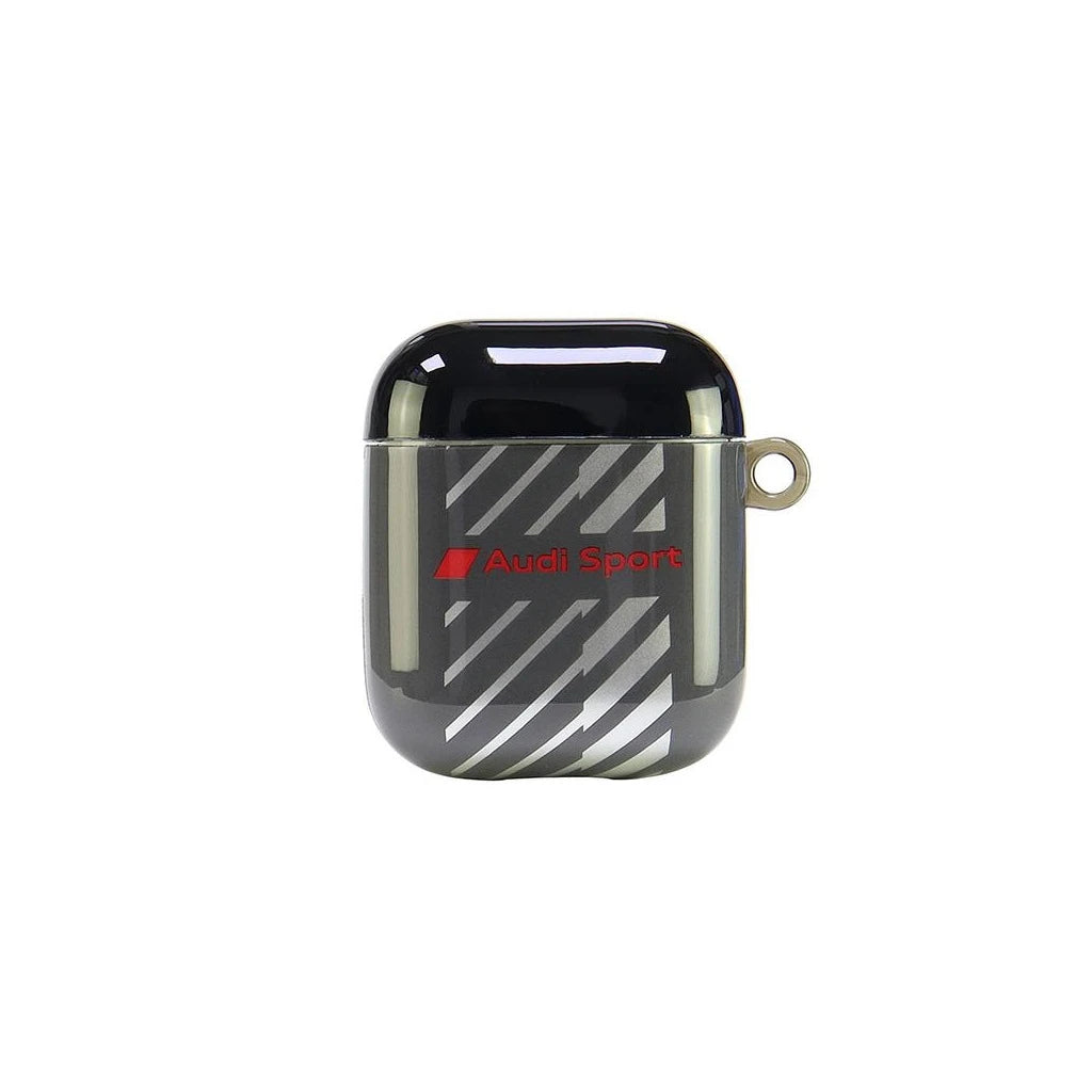 Audi IML Sport AirPods 1/2 készülékhez tok fekete AUS-IMLAP-RSQ/D1-BK - AirPods 1/2 tok a Domshop kínálatából