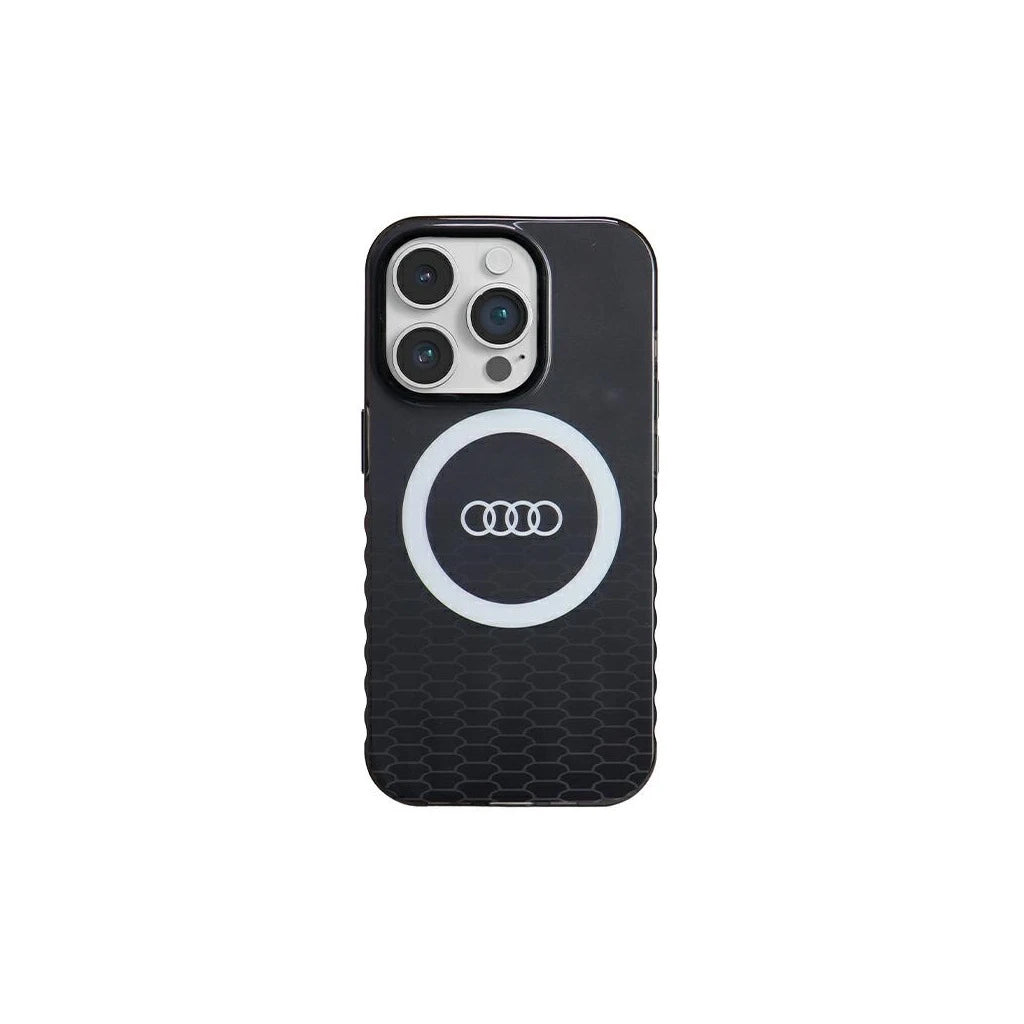 Audi IML Sport MagSafe keménytok iPhone 14 Pro 6.1" készülékhez fekete - iPhone 14 Pro tok a Domshop kínálatából