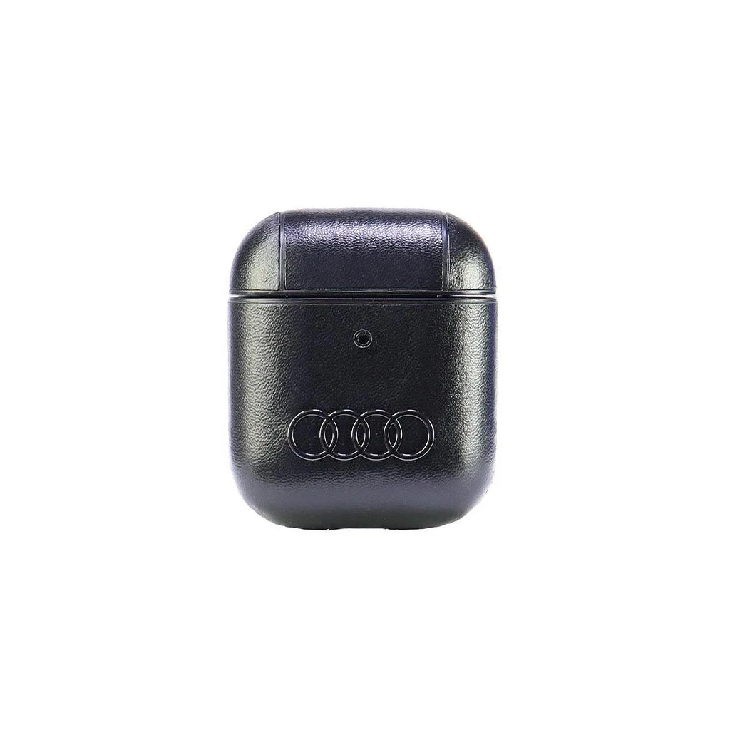 Audi Leather Big Logo AirPods 1/2 készülékhez tok fekete AU-AP-GT/D3-BK - AirPods 1/2 tok a Domshop kínálatából