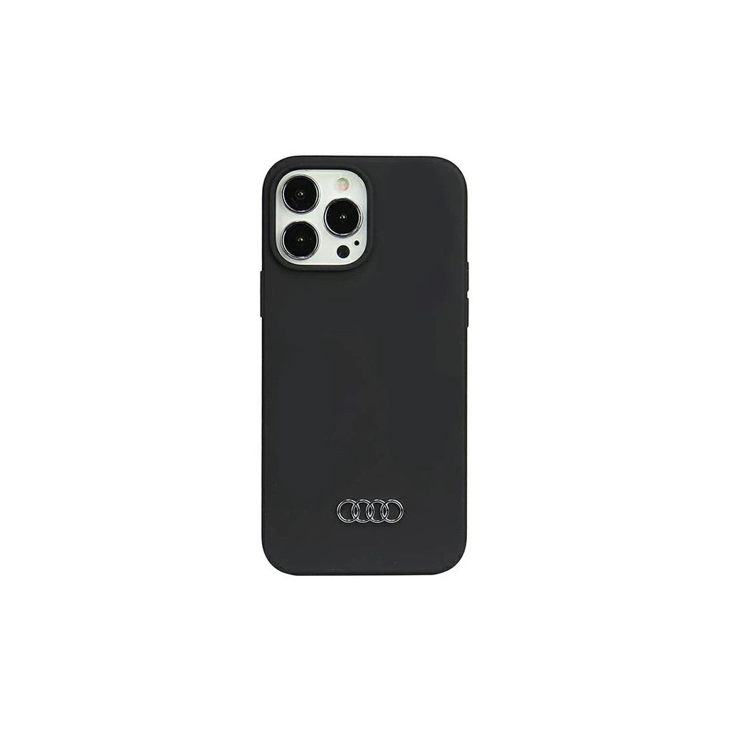 Audi szilikon tok iPhone 13 Pro Max 6.7" készülékhez fekete kemény tok AU-LSRIP13PM-Q3/D1-BK - iPhone 13 Pro Max tok a Domshop kínálatából