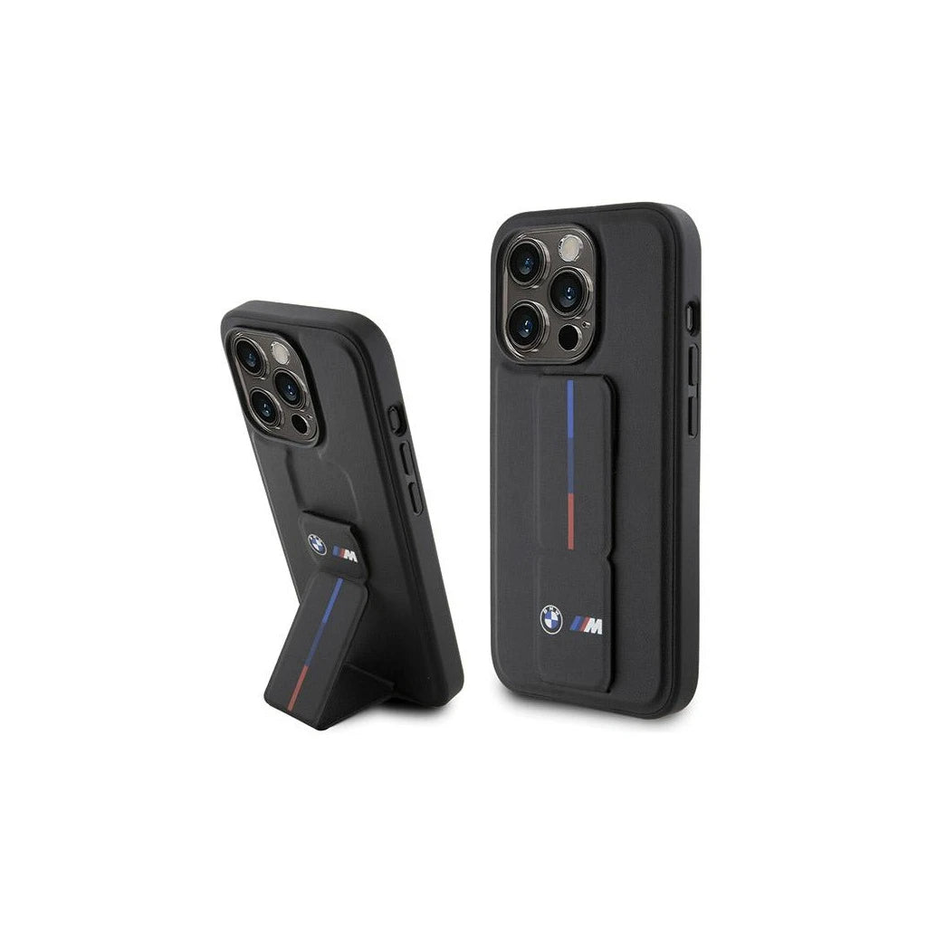 BMW BMHCP15L22GSLK iPhone 15 Pro készülékhez 6.1" keménytok Grip Hot Stamp fekete - iPhone 15 Pro tok a Domshop kínálatából