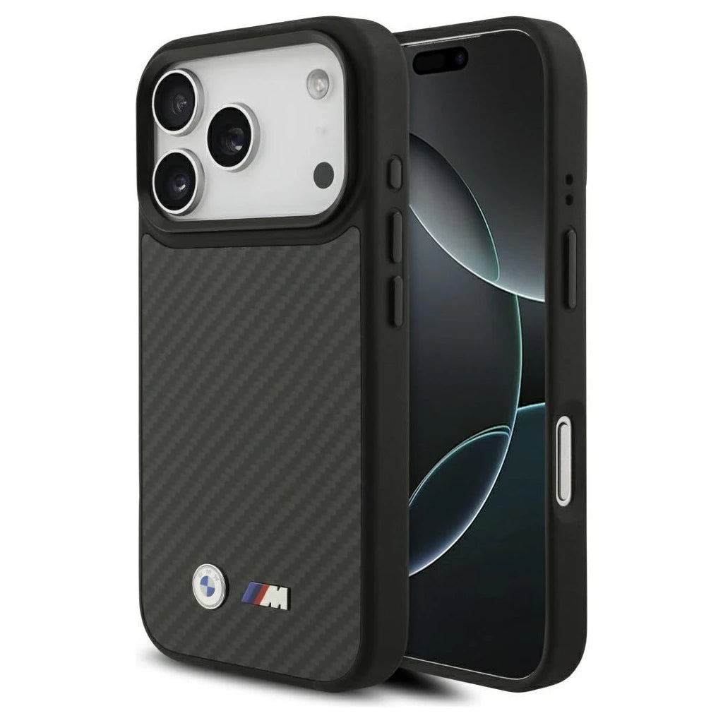 BMW M Kevlar matt MagSafe tok iPhone 17 Pro készülékhez fekete - iPhone 17 Pro tok a Domshop kínálatából