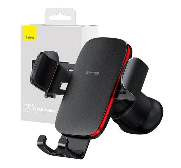 Baseus Metal Age II gravitációs telefontartó szellőzőrácsra, fekete - Autós tartó a Domshop kínálatából