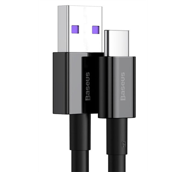 Baseus Superior USB-C gyorstöltő töltő- és adatkábel, 1m, fekete - USB-C kábel a Domshop kínálatából