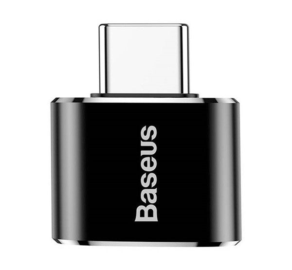 Baseus USB-USB-C 2.4A adapter, fekete - Átalakító, hub a Domshop kínálatából