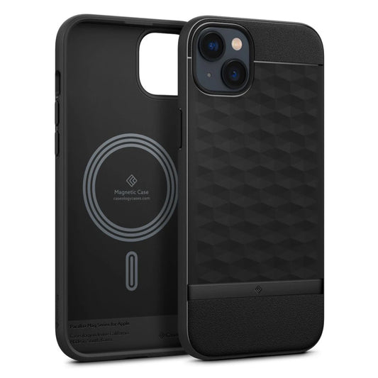 CASEOLOGY PARALLAX MAG MAGSAFE iPhone 14 Plus/15 Plus tok készülékhez fekete - iPhone 15 Plus tok a Domshop kínálatából