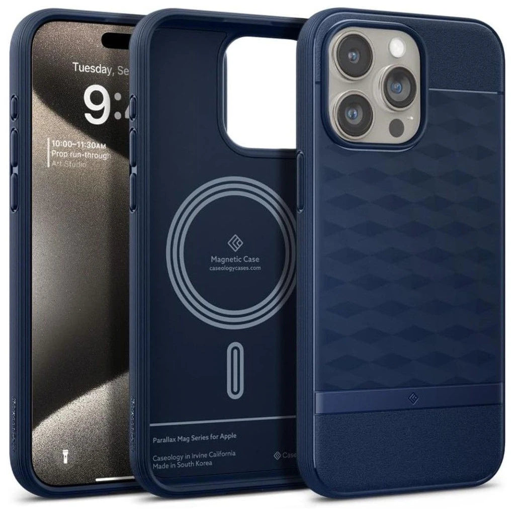CASEOLOGY PARALLAX MAG MAGSAFE iPhone 15 Pro Max készülékhez tok éjkék - iPhone 15 Pro Max tok a Domshop kínálatából