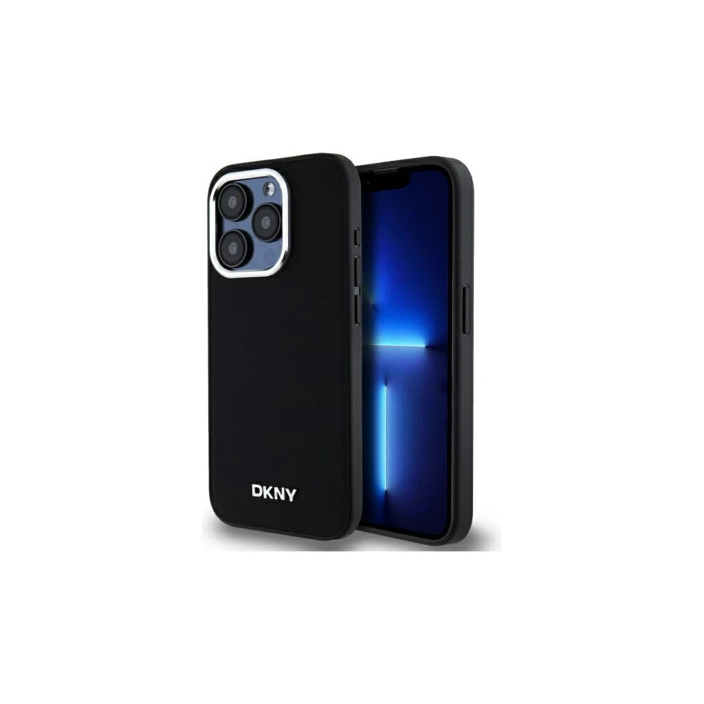 DKNY DKHMP15XPSCMCLK iPhone 15 Pro Max 6.7" készülékhez kemény tok Plain Logo MagSafe fekete - iPhone 15 Pro Max tok a Domshop kínálatából
