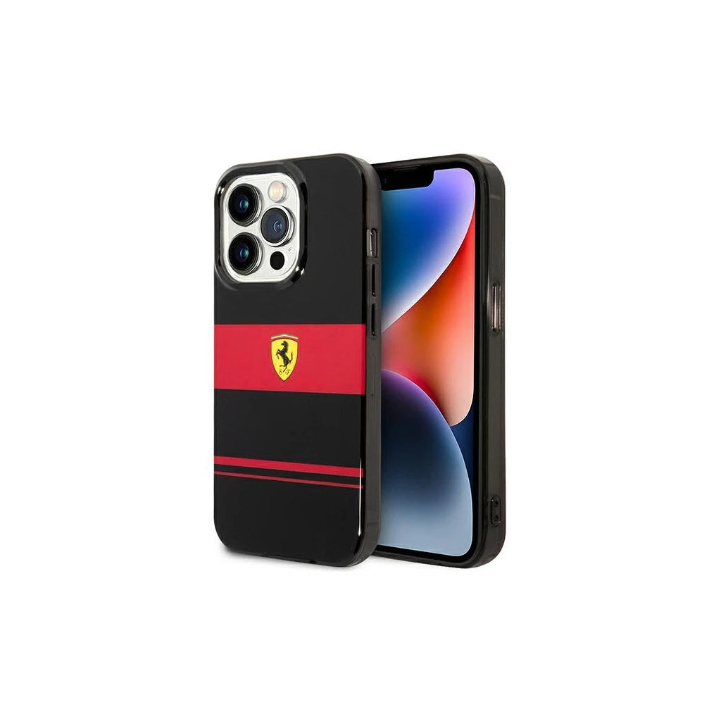 Ferrari FEHMP14LUCOK iPhone 14 Pro 6,1 készülékhez kemény tok IMD Combi Magsafe fekete - iPhone 14 Pro tok a Domshop kínálatából