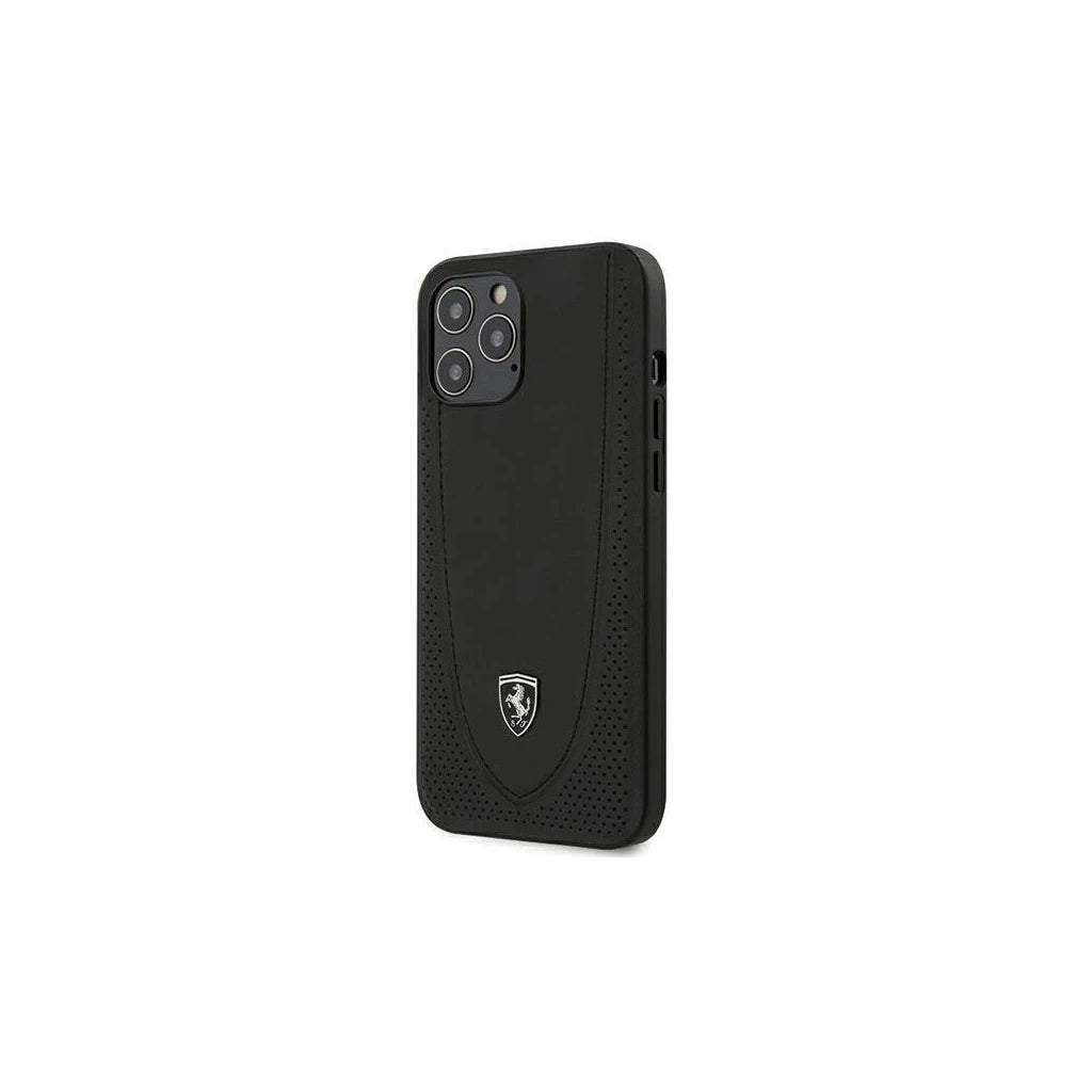Ferrari FEOGOHCP12LBK iPhone 12 Pro Max 6,7" készülékhez kemény tok Off Track Perforated fekete - iPhone 12 Pro Max tok a Domshop kínálatából
