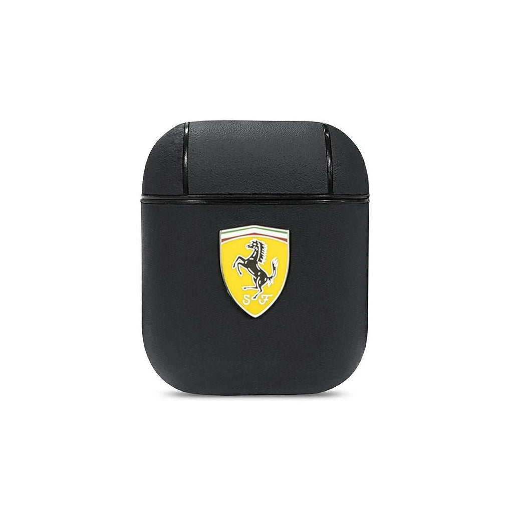 Ferrari FESA2LEBK AirPods készülékhez tok On Track Leather fekete - AirPods 1/2 tok a Domshop kínálatából
