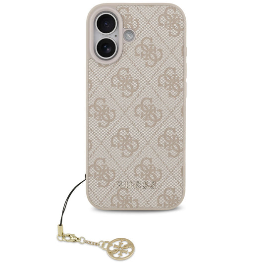 Guess 4G Charm Apple iPhone 17 Tone on Tone hátlap tok, rózsaszín - iPhone 17 tok a Domshop kínálatából