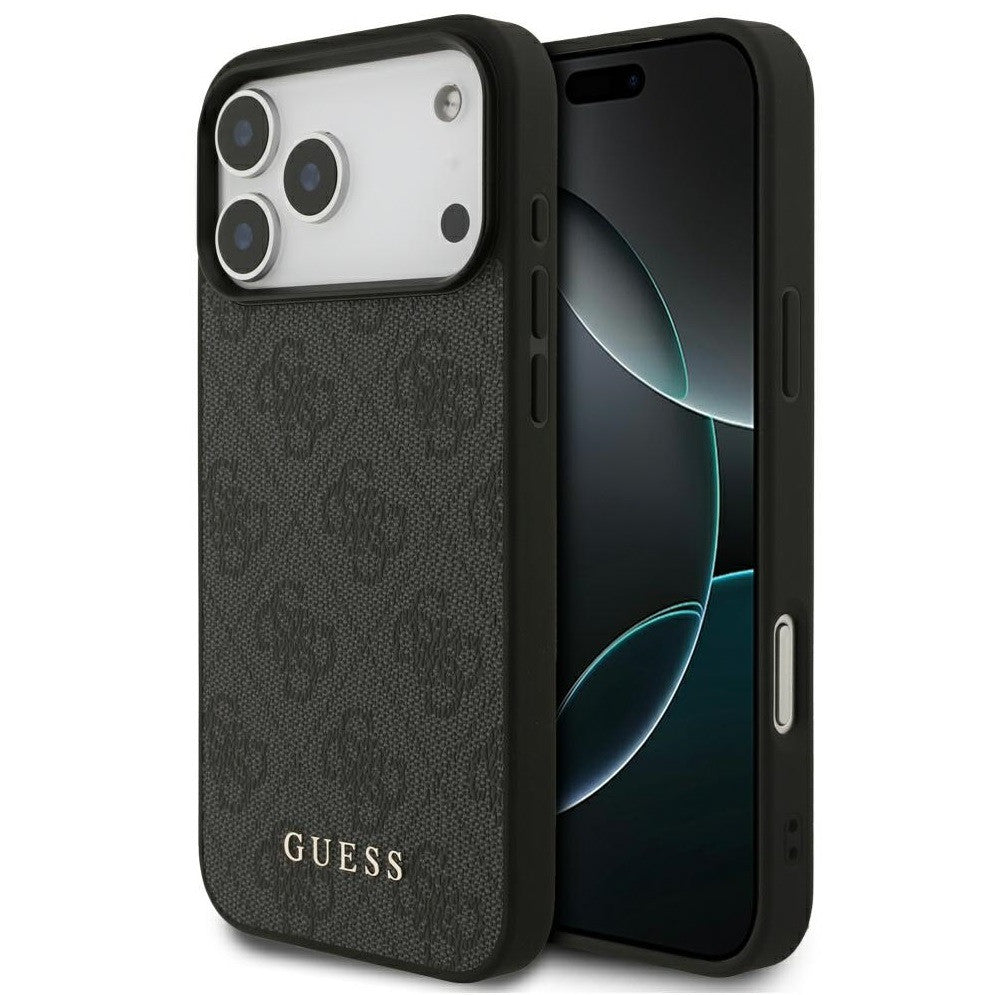 Guess 4G Classic Apple iPhone 17 Pro hátlap tok, fekete - iPhone 17 Pro tok a Domshop kínálatából