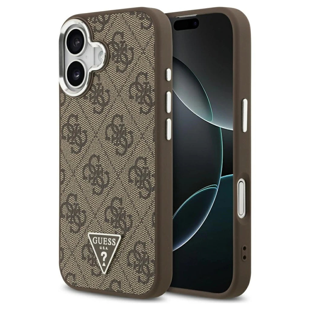 Guess 4G Triangle Logo MagSafe iPhone 17 készülékhez tok barna - iPhone 17 tok a Domshop kínálatából