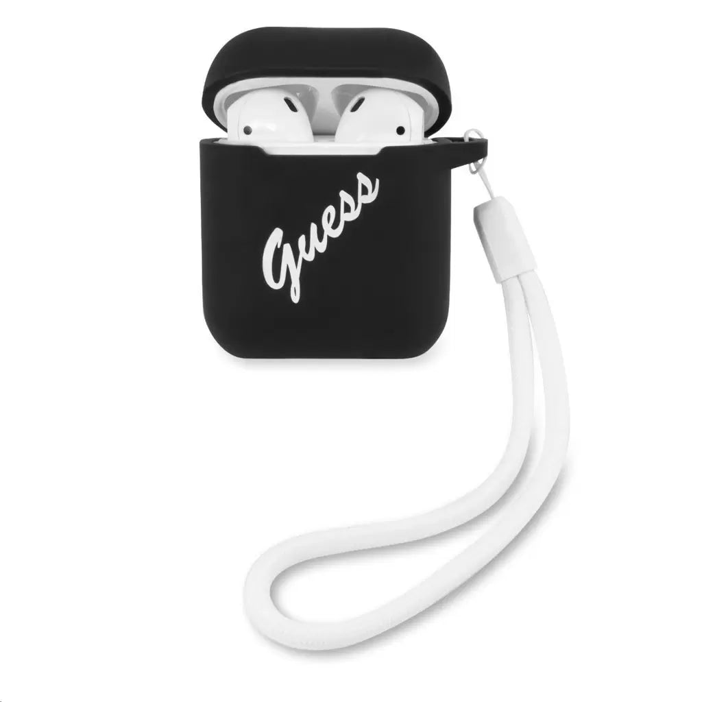Guess Apple Airpods tok, fekete, GUACA2LSVSBW - AirPods 1/2 tok a Domshop kínálatából