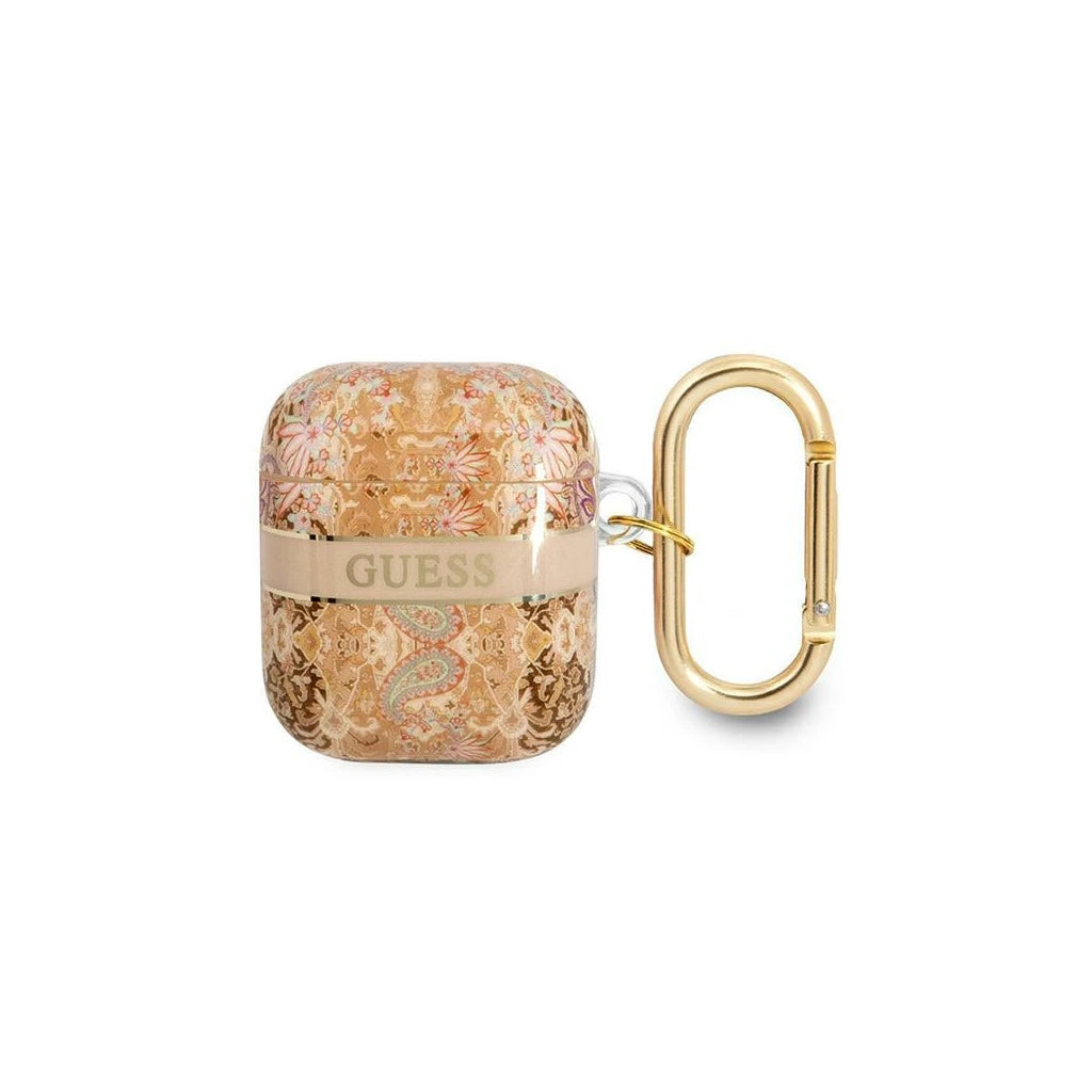 Guess GUA2HHFLD AirPods tok készülékhez Paisley Strap Collection arany - AirPods 1/2 tok a Domshop kínálatából