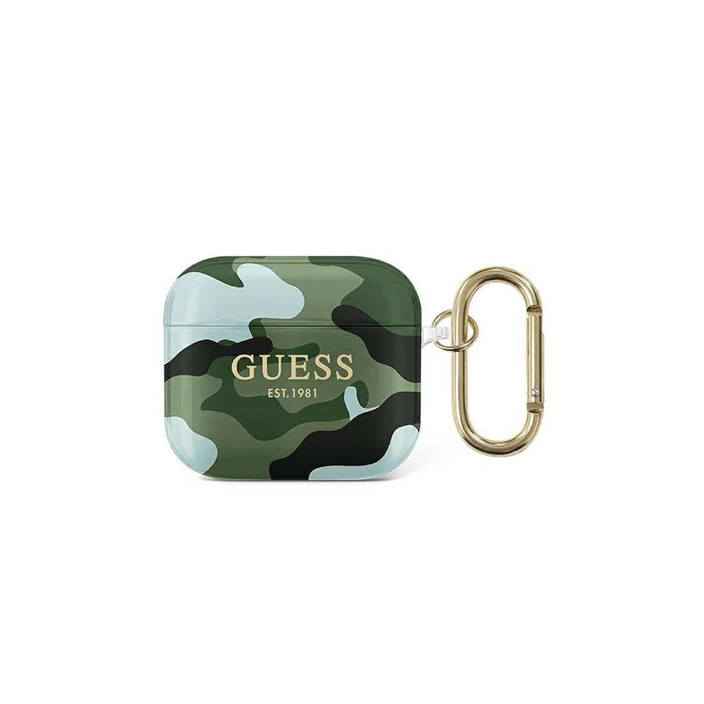 Guess GUA3UCAMA AirPods 3 készülékhez tok Camo Collection khaki - AirPods 3 tok a Domshop kínálatából