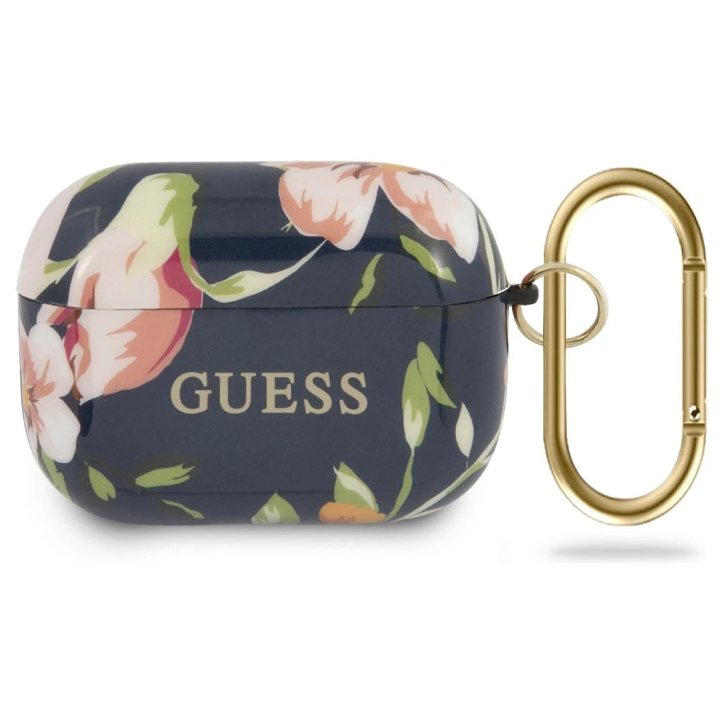 Guess GUACAPTPUBKFL03 AirPods Pro készülékhez tok N.3 Flower Collection kék - AirPods Pro tok a Domshop kínálatából