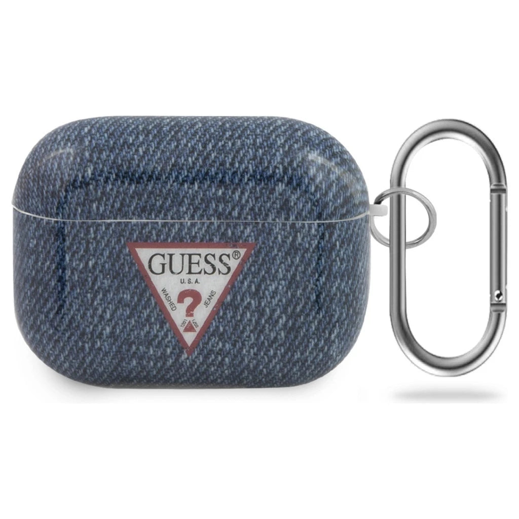 Guess GUACAPTPUJULDB AirPods Pro készülékhez tok Jeans Collection sötétkék - AirPods Pro tok a Domshop kínálatából