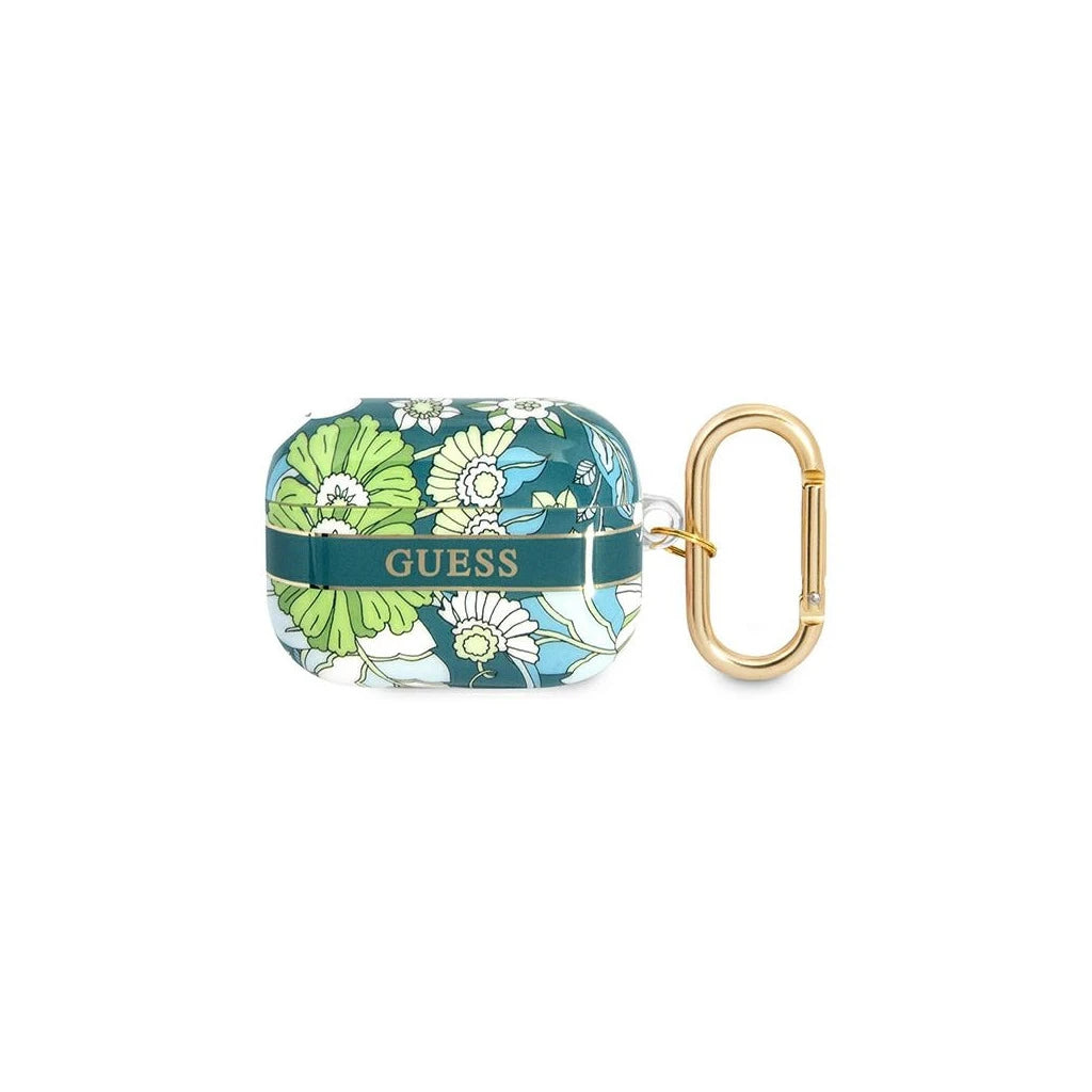 Guess GUAPHHFLN AirPods Pro készülékhez tok Flower Strap Collection zöld - AirPods Pro tok a Domshop kínálatából