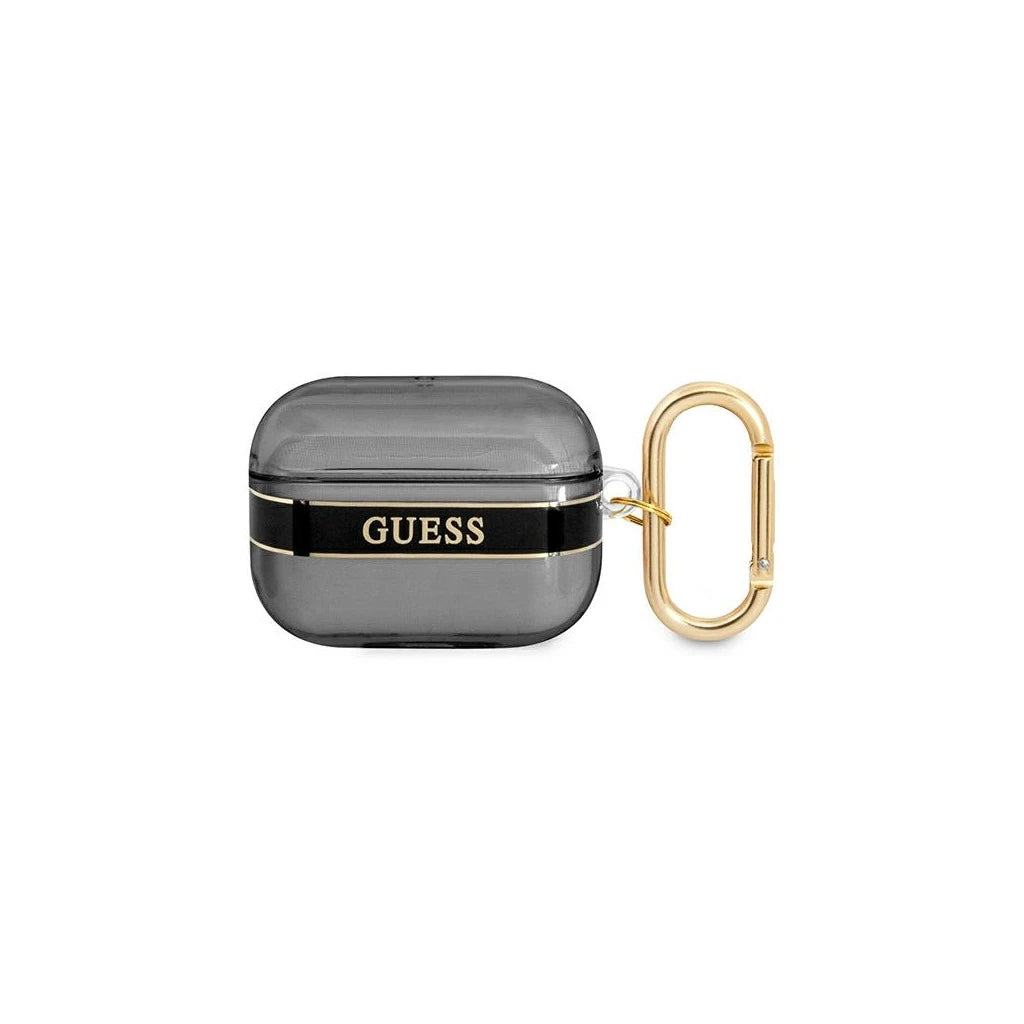 Guess GUAPHHTSK AirPods Pro tok készülékhez Strap Collection fekete - AirPods Pro tok a Domshop kínálatából