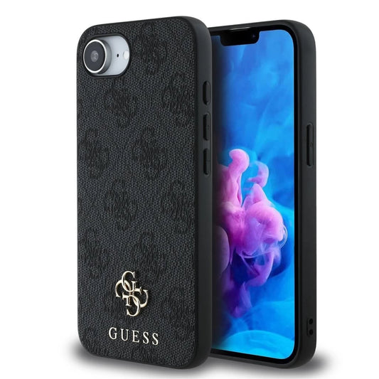 Guess MagSafe tok fekete GUHMPSE4P4SM4MK Apple iPhone 16e készülékhez - iPhone 16e tok a Domshop kínálatából