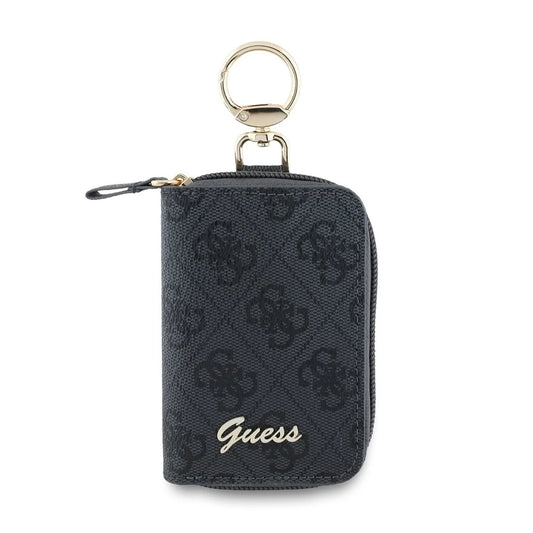 Guess PU 4G Script Logo kulcstartó fekete - a Domshop kínálatából
