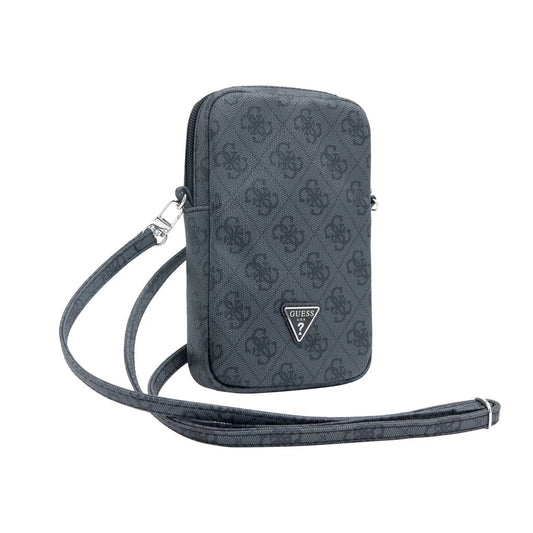 Guess PU 4G Triangle Logo Pénztárca Tok Cipzár fekete - a Domshop kínálatából