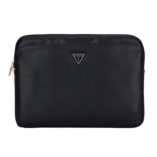 Guess PU Grained Triangle Logo tok Notebook 14" készülékhez fekete - 12-14" laptop táskák a Domshop kínálatából
