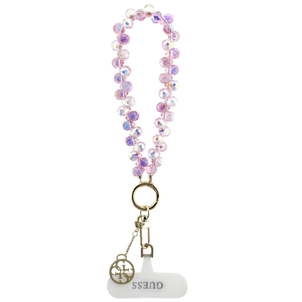 Guess Universal Wrist Strap Crystals 4G Charm csukló pánt, rózsaszín - a Domshop kínálatából