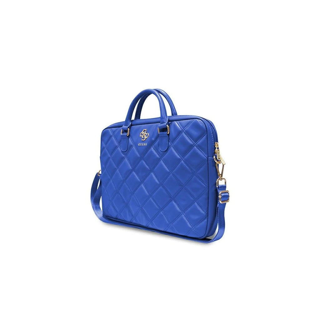 Guess táska GUCB15ZPSQSSGB 16" Quilted 4G kék - 15-16" laptop táskák a Domshop kínálatából
