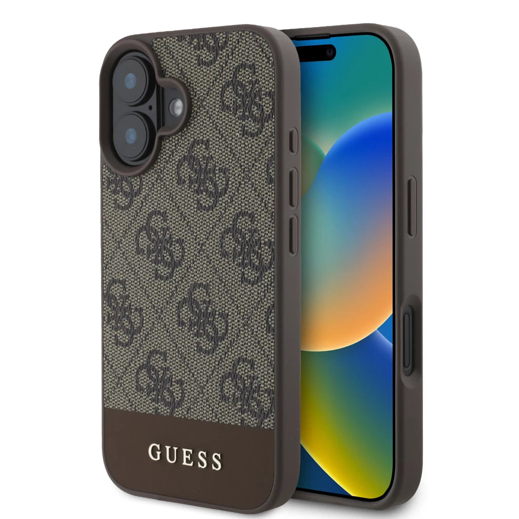 Guess tok Barna Apple iPhone 16 készülékhez GUHCP16SG4GLBR - iPhone 16 tok a Domshop kínálatából