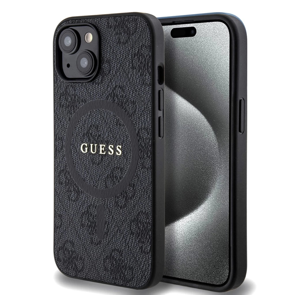 Guess tok Fekete Apple iPhone 15 készülékhez GUHMP15SG4GFRK - iPhone 15 tok a Domshop kínálatából