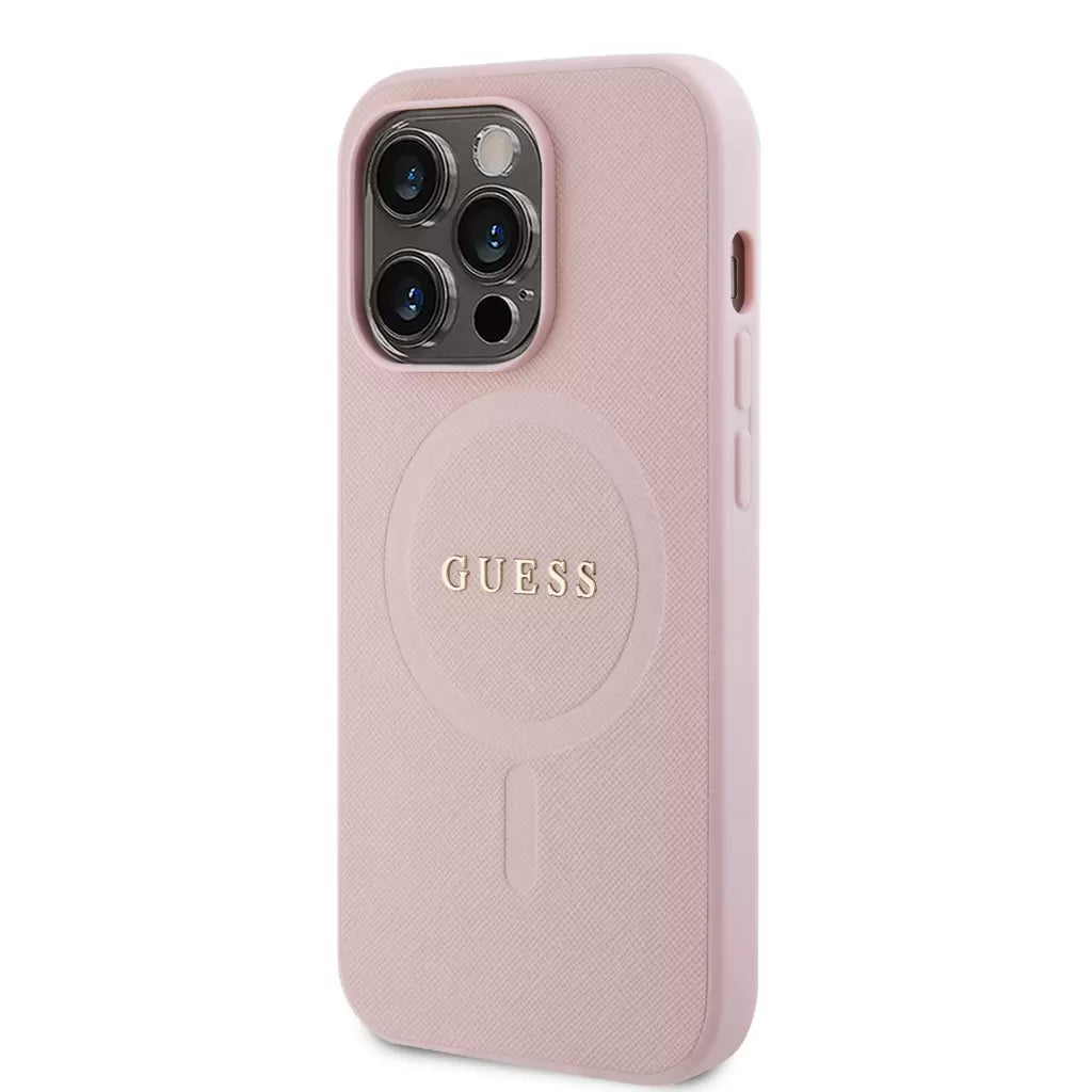 Guess tok Pink Apple Iphone 15 Pro készülékhez GUHMP15LPSAHMCP - iPhone 15 Pro tok a Domshop kínálatából