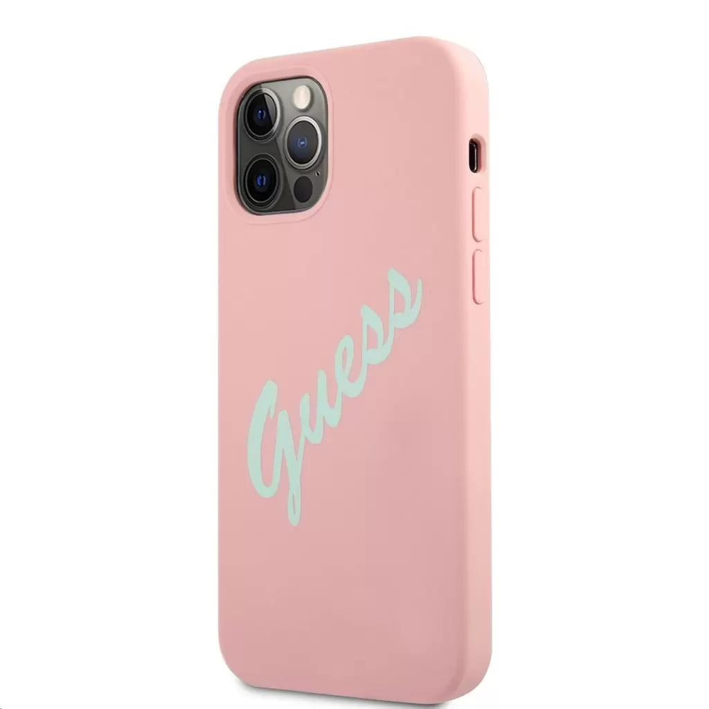 Guess tok pink GUHCP12LLSVSPG Apple iPhone 12 Pro Max készülékhez - iPhone 12 Pro Max tok a Domshop kínálatából