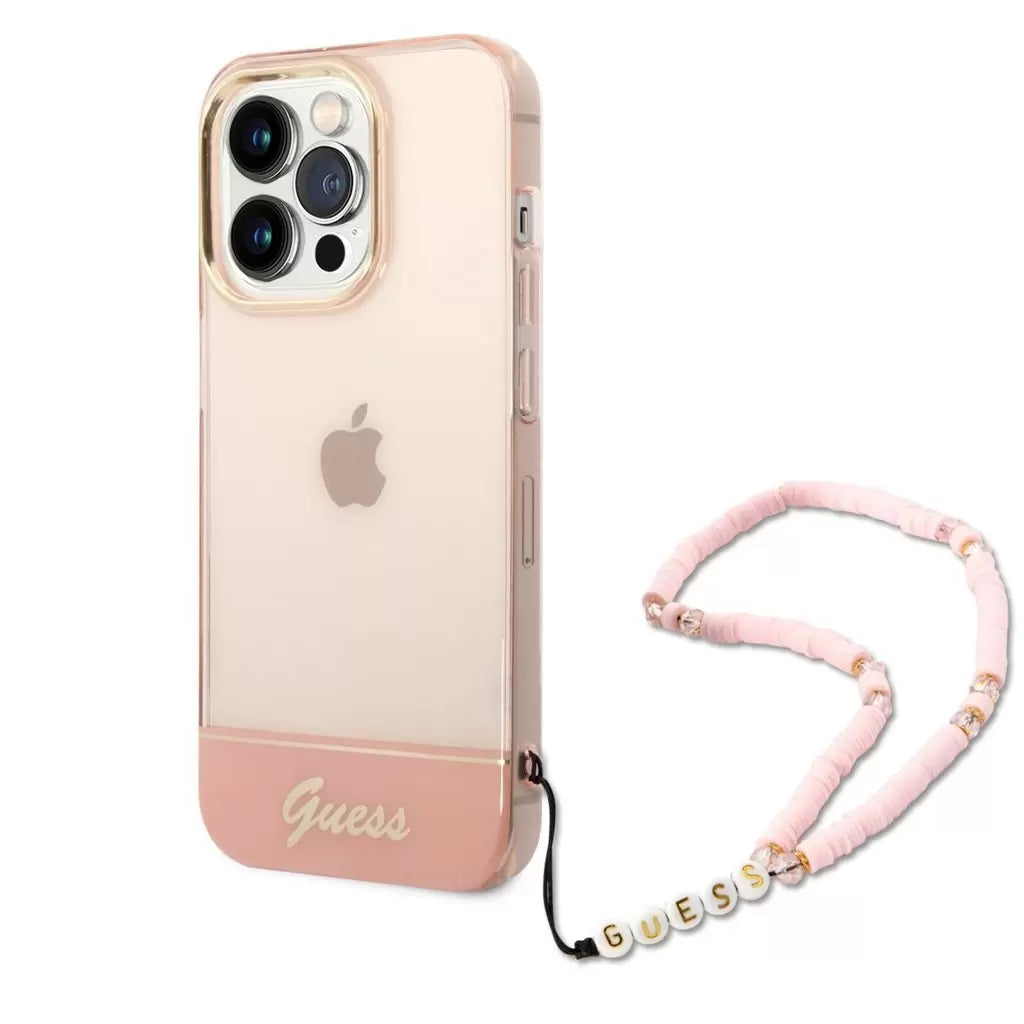 Guess tok pink GUHCP14LHGCOHP Apple iPhone 14 Pro készülékhez - iPhone 14 Pro tok a Domshop kínálatából