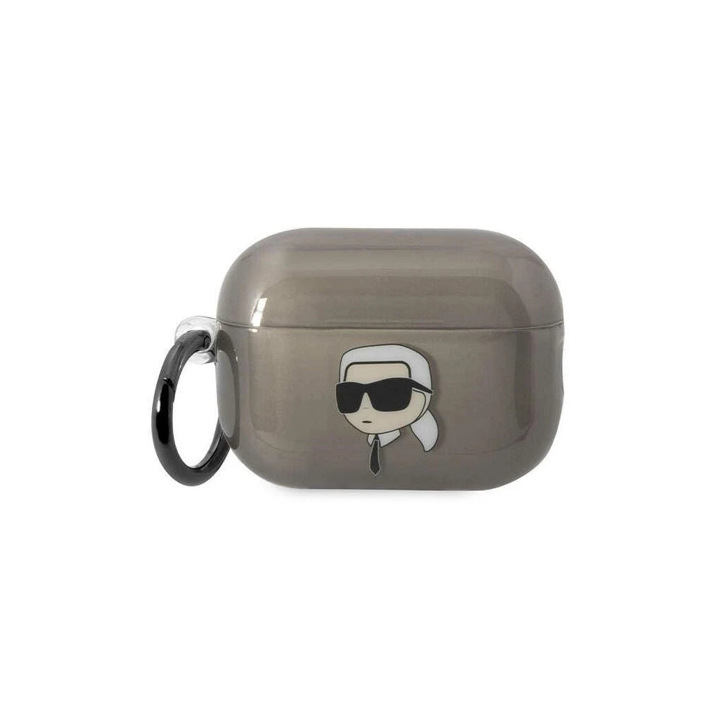 Karl Lagerfeld KKLAP2HNIKTCK Airpods Pro 2 (2022/2023) készülékhez tok fekete Ikonik Karl Lagerfeld - AirPods Pro 2 tok a Domshop kínálatából