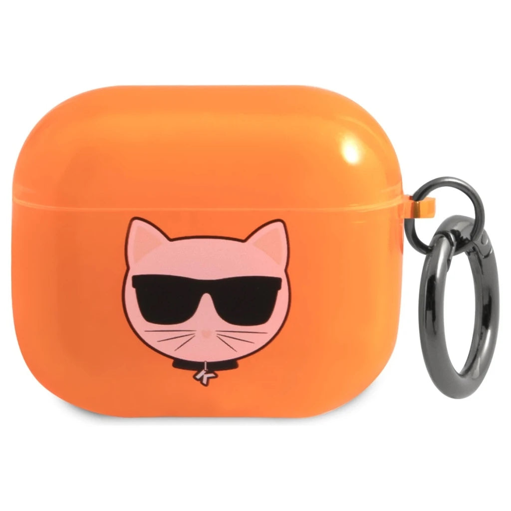 Karl Lagerfeld KLA3UCHFO AirPods 3 készülékhez tok narancs Choupette - AirPods 3 tok a Domshop kínálatából