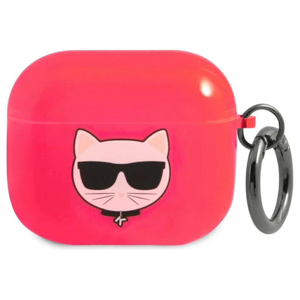 Karl Lagerfeld KLA3UCHFP AirPods 3 készülékhez tok Choupette rózsaszín - AirPods 3 tok a Domshop kínálatából